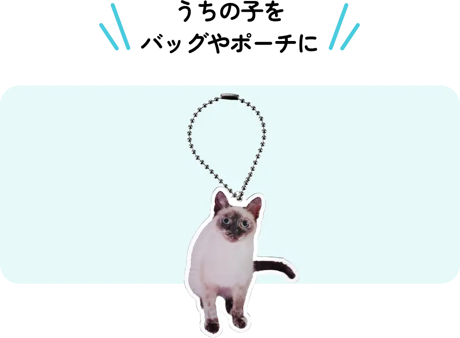 うちの子をバッグやポーチに