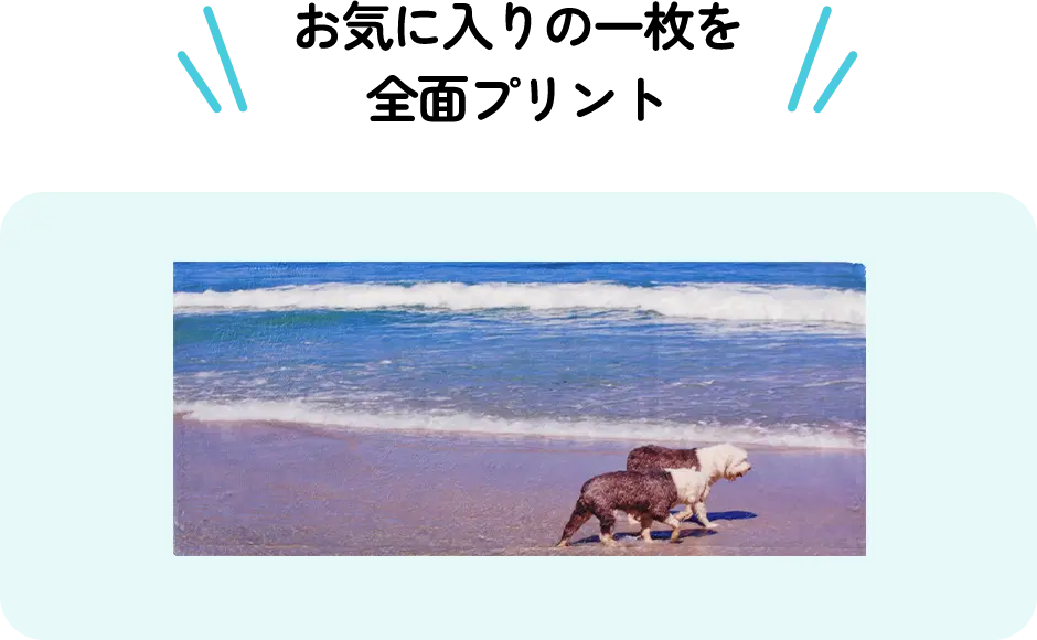お気に入りの一枚を全面プリント