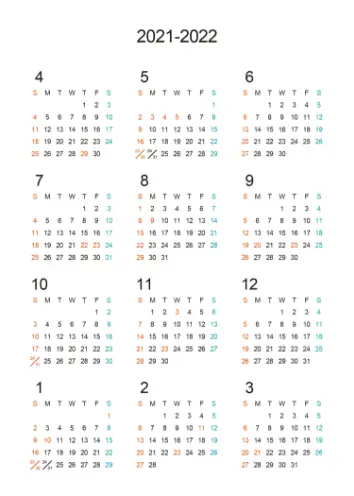 表紙・年間ページ（縦レイアウト）